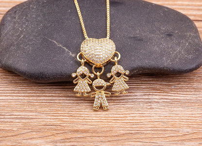 Collar Amor de Madre – Bañado en Oro de 18K