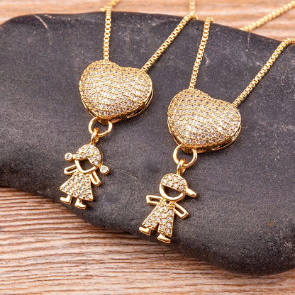 Collar Amor de Madre – Bañado en Oro de 18K